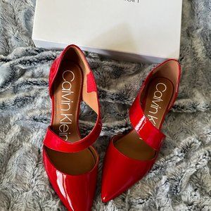 GORGEOUS Lipstick Red Calvin Klein High Heels